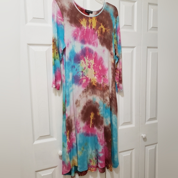 Simply Southern Tie Dye Jersey Dress  Sz M - Picture 1 of 6